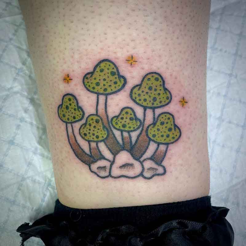 Tiny Mushroom Tattoos 2
