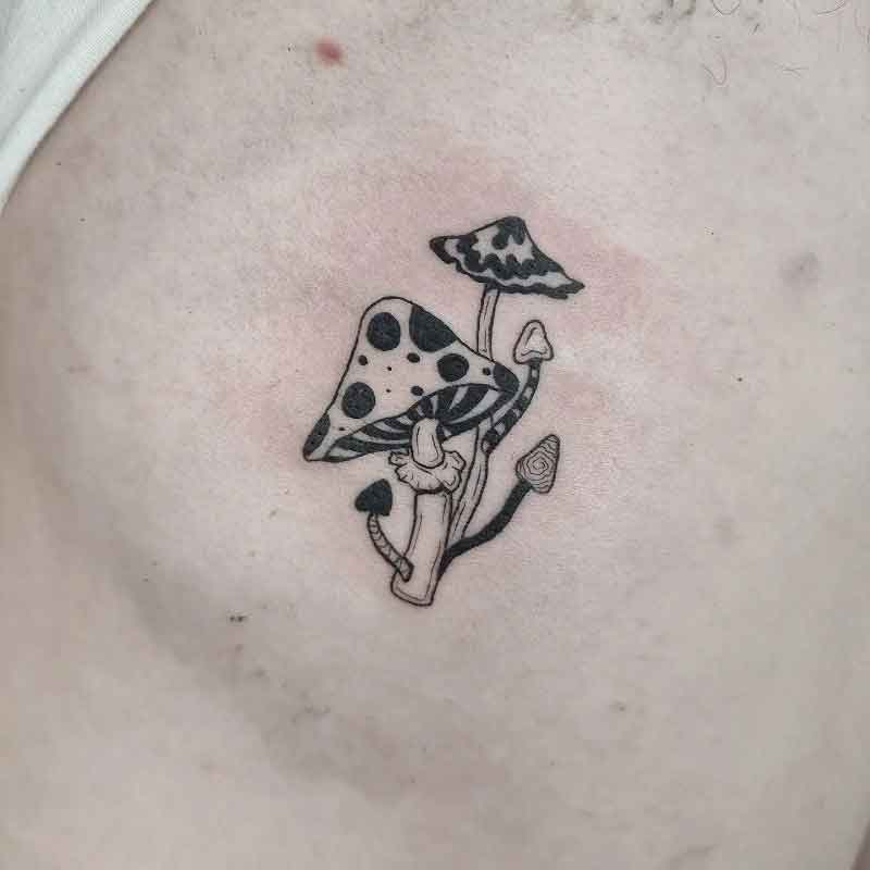 Trippy Mushroom Tattoo 1