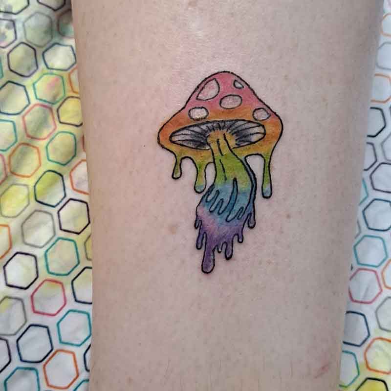 Trippy Mushroom Tattoo 2