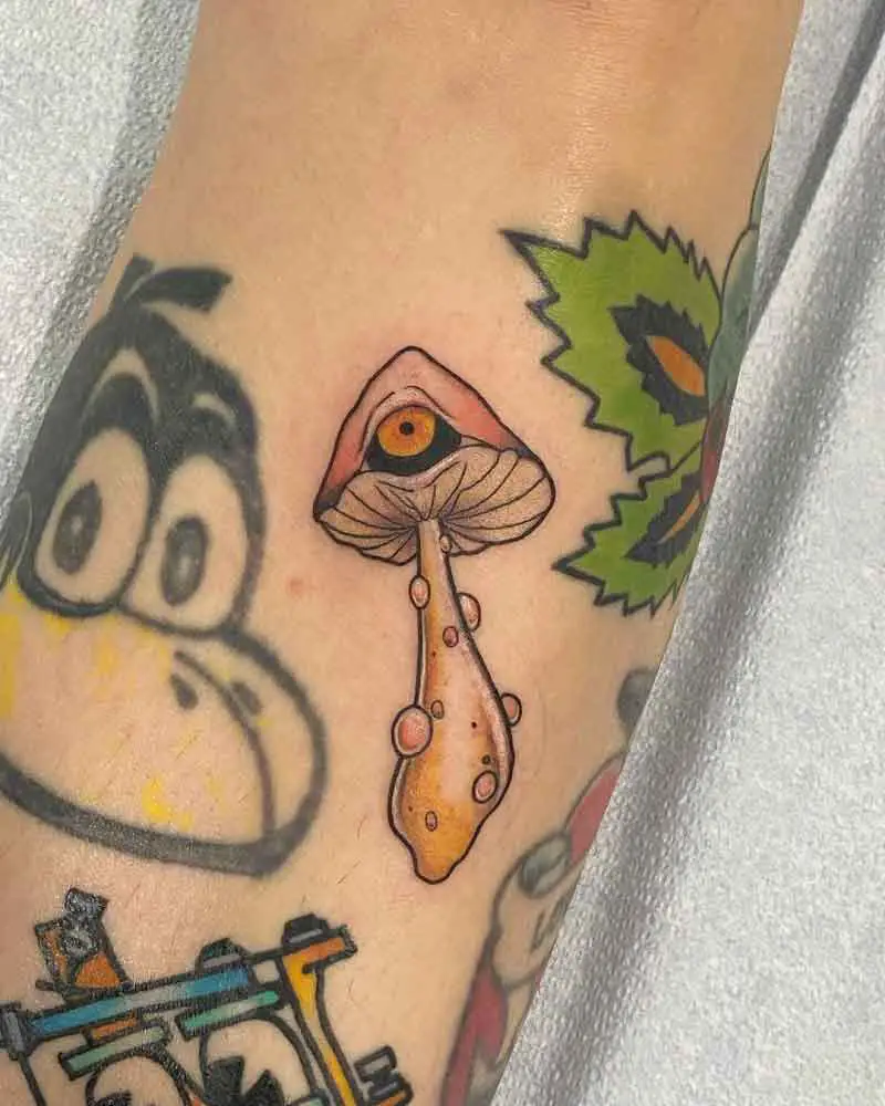 Trippy Mushroom Tattoos 2