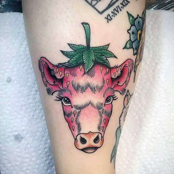 strawberry-cow-tattoo-3