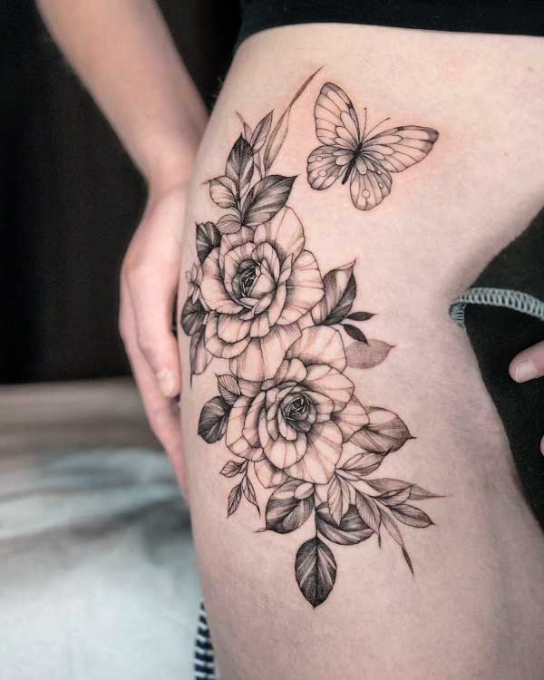 butterfly-and-roses-thigh-tattoos-2