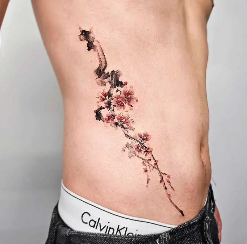 cherry-blossom-tattoo-for-men-4