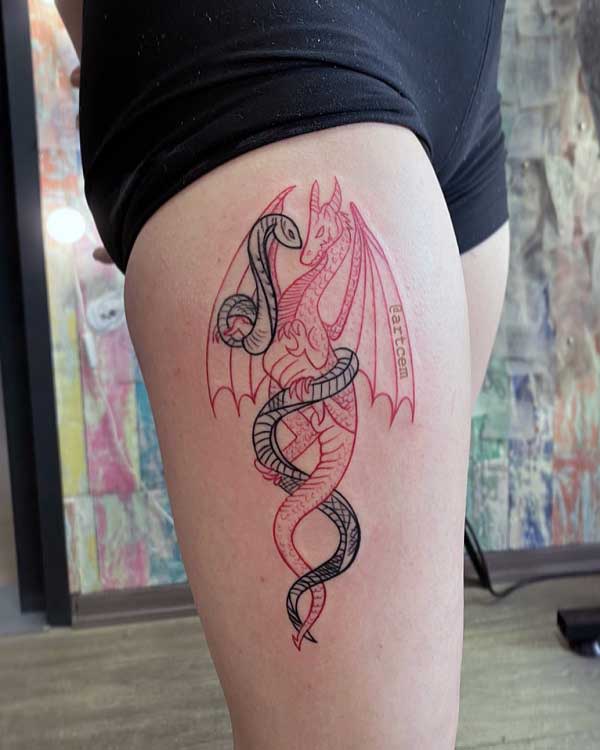 japanese-dragon-and-snake-tattoo-1