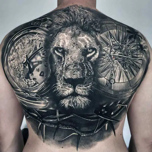 lion-with-thorn-crown-tattoo-2