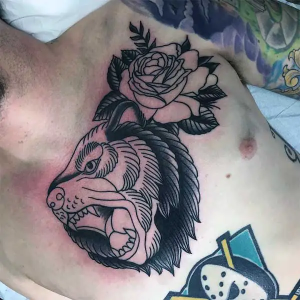 traditional-bear-chest-tattoo-1