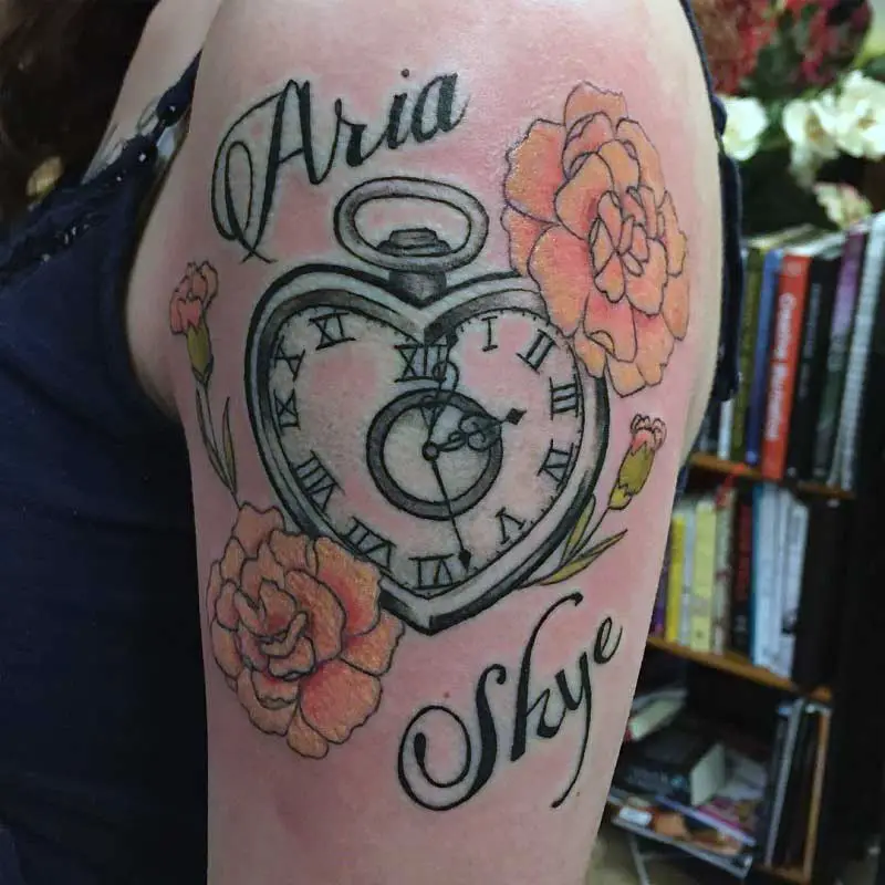 daughter-birth-clock-tattoo-24