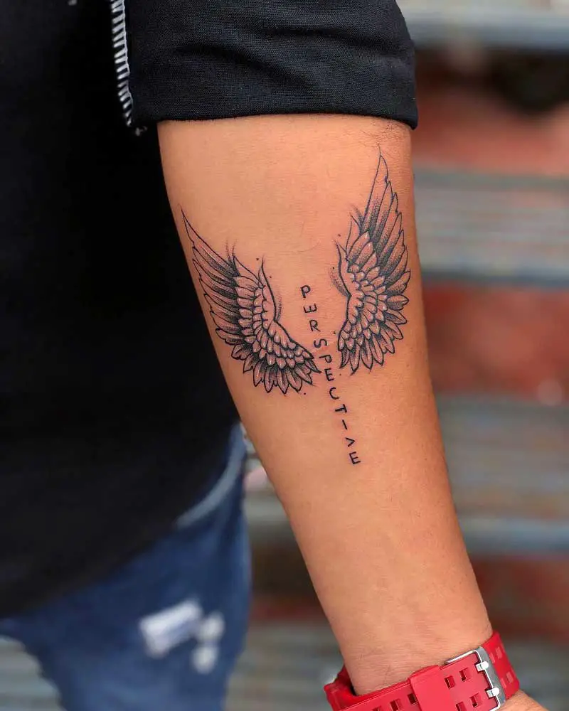 forearm-wing-tattoo-stencil-1